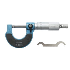 Micrometru mecanic de exterior cu cadru emailat. metric 0-25 mm