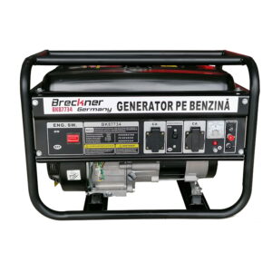 Generator electric pe benzina monofazat. putere maxima 2.3 kw. 220V/50Hz Breckner Germany