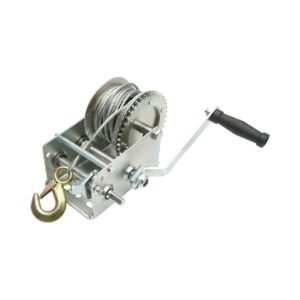 Troliu manual 900Kg cu cablu de otel fi 4.8mm x10m raport transmisie 4:1/8:1 Hoteche
