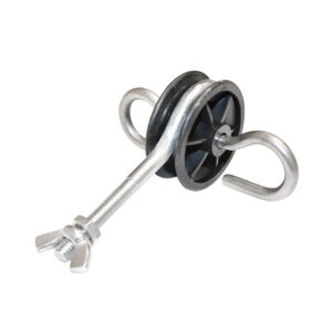 Izolator cu ancorare dubla. filet cu fluturas 5.9mm 89x83.3mm gard electric Breckner Germany