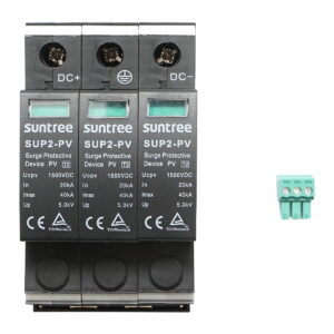 Descarcator la supratensiune cu semnalizare pentru sisteme fotovoltaice DC 3P tip C 1500VDC Suntree