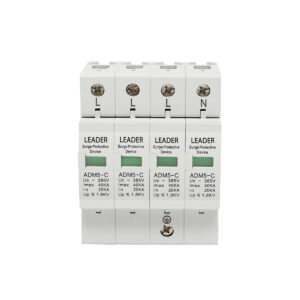 Descarcator la supratensiune cu semnalizare pentru sisteme fotovoltaice LA-SPD-4P-40kA-385V Leader