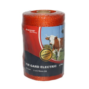 Rola fir 250m 2mm 3x0.16mm SS portocalie gard electric Breckner Germany