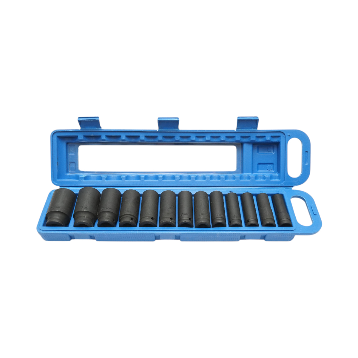 Set 13 chei tubulare de impact lungi 10-32mm, patrat 1/2 inch Cr-Mo Breckner Germany