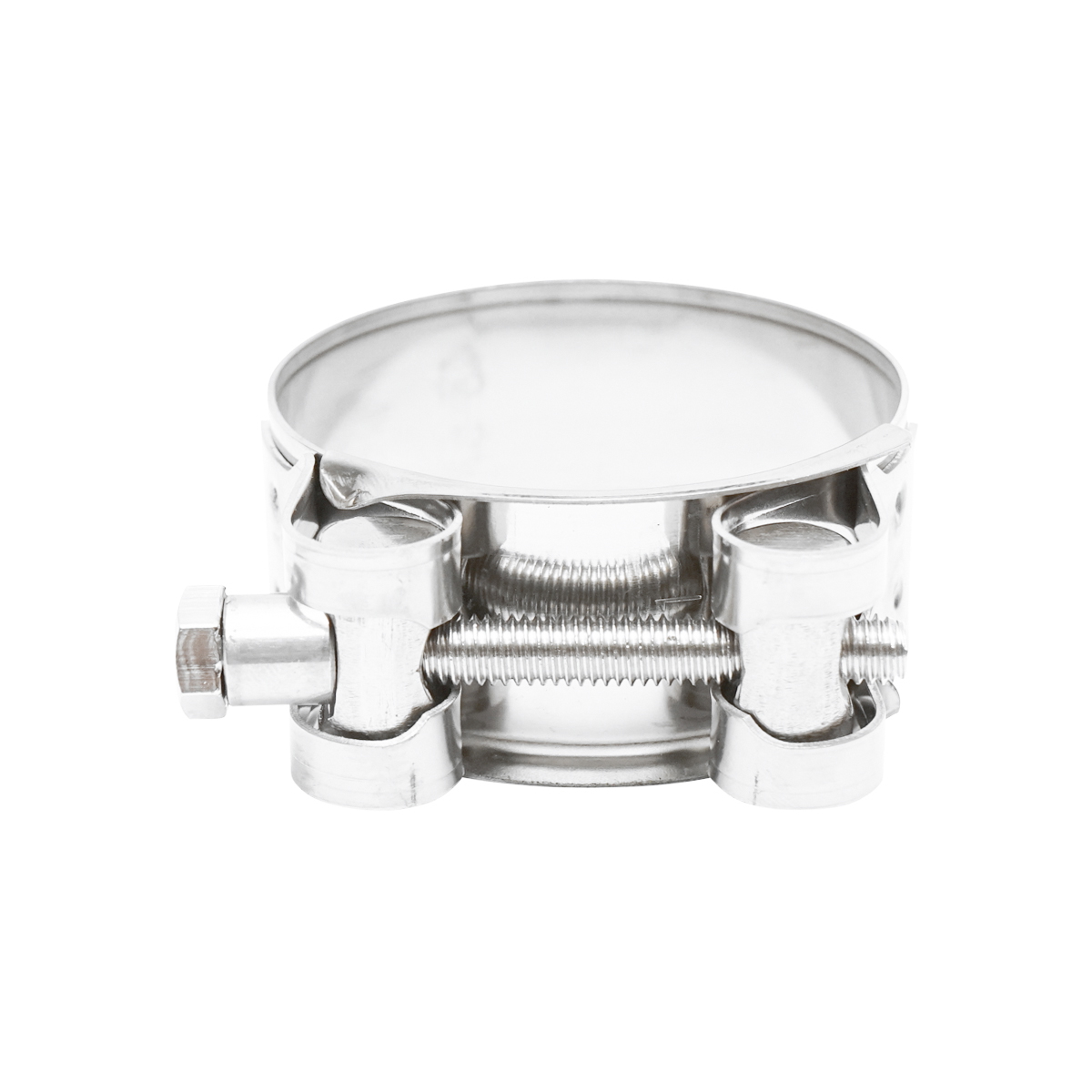 Colier forta, clema inox cu surub 201 pentru furtunuri 52-55mm Breckner Germany