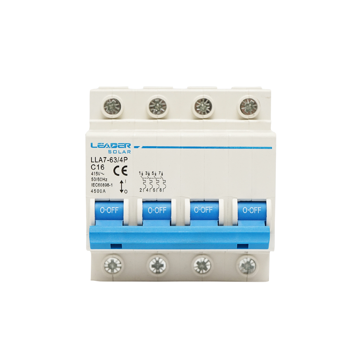 Siguranta automata tip intrerupator 4P-16A-415VAC Leader