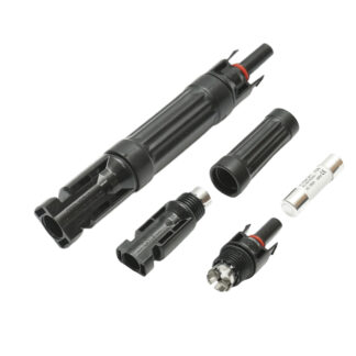 Conector MC4 cu siguranta fuzibila 10x38mm, 15A, 1000V DC pentru sisteme solare fotovoltaice IP67 Longroad