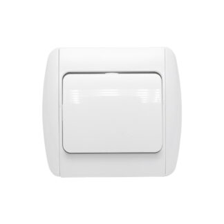 Intrerupator alb simplu ST MAKEL 220V - 250V, 10A incastrat, ceramica