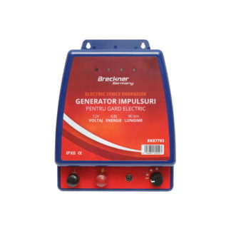 Aparat generator de impulsuri 4.8 Joule pentru gard electric 12V/220V Breckner Germany