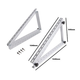 Set suporti tip triunghi pentru prindere panouri solare fotovoltaice 450W cu unghi reglabil Breckner Germany