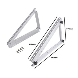 Set suporti tip triunghi pentru prindere panouri solare fotovoltaice 300W cu unghi reglabil Breckner Germany