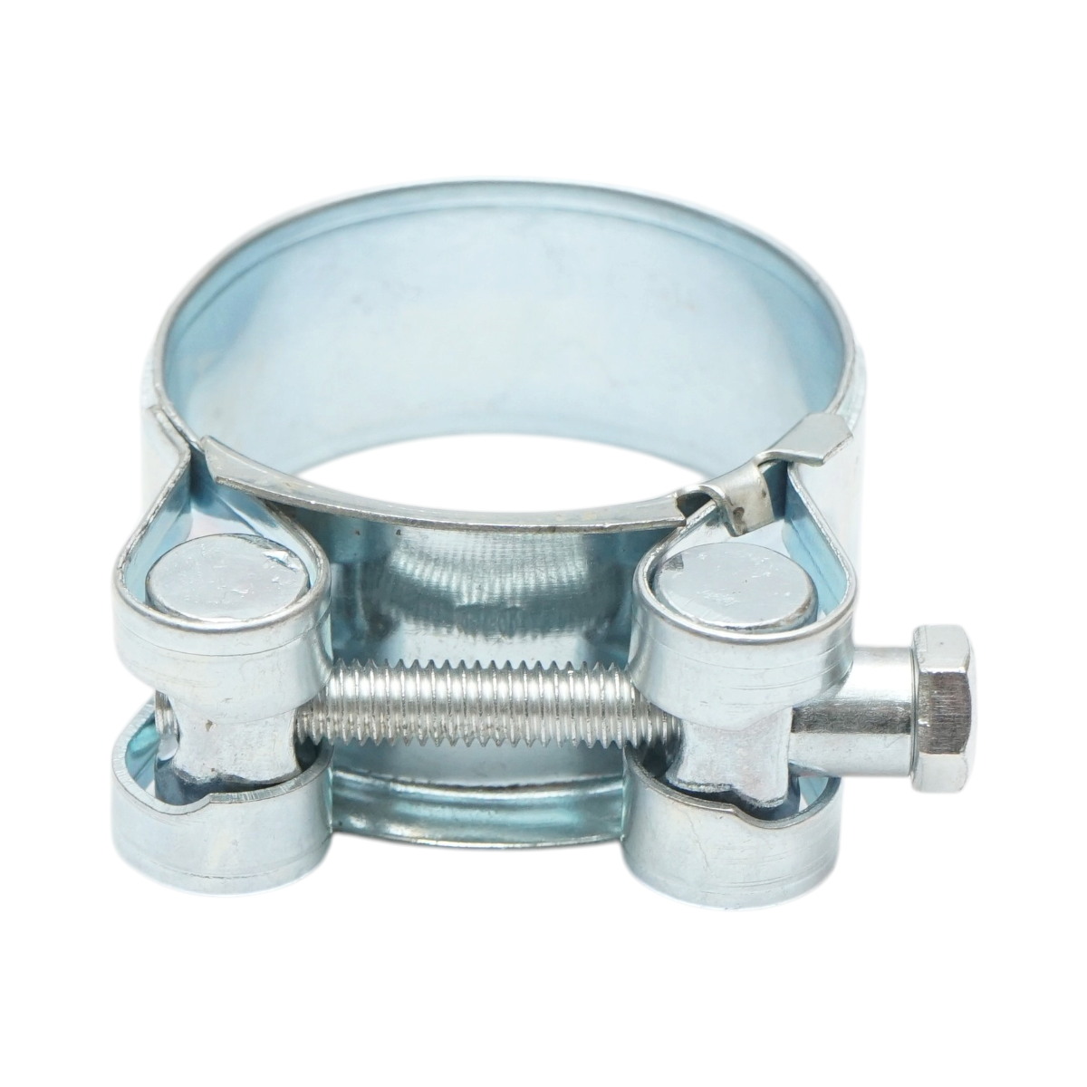 Colier forta, clema metalica zincata cu surub W1 pentru furtunuri 42-46mm Breckner Germany