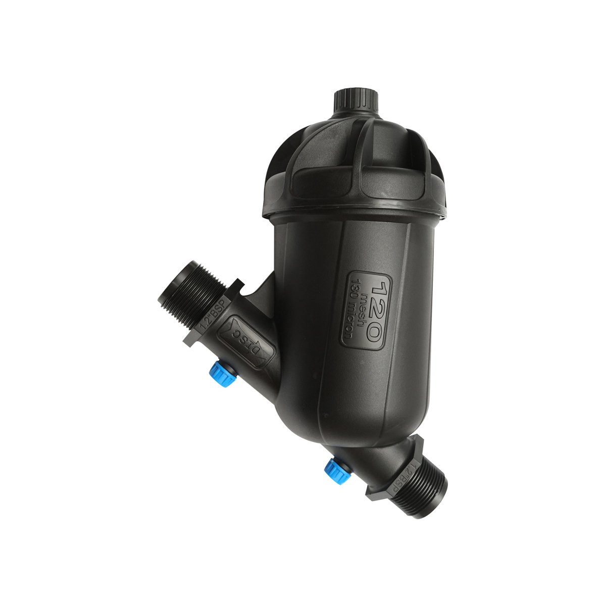 Filtru Y plastic 1-1/2 inch cu sita 120 mesh, 130 microni pentru tub, furtun de irigare