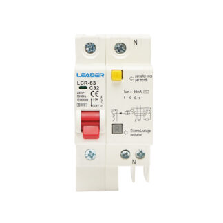 Siguranta diferentiala automata RCBO 1P+N, 32A, 230V AC, 30mA, 6kA Leader