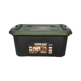 Cutie, lada depozitare heavy duty 12L cu capac, verde 385x295x175mm Breckner Germany