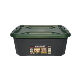 Cutie, lada depozitare heavy duty 20L cu capac, verde 490x380x200mm Breckner Germany