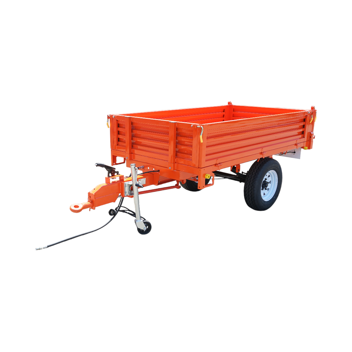 Remorca 1.5T basculabila cu instalatie electrica o singura osie si anvelope 185R14