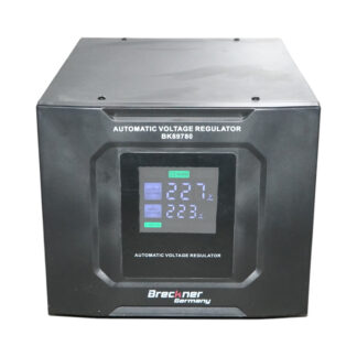 Stabilizator automat de tensiune 10KVA, 8000W, 140-250VAC cu releu monofazat, bypass, conexiune borne, afisaj LCD Breckner Germany