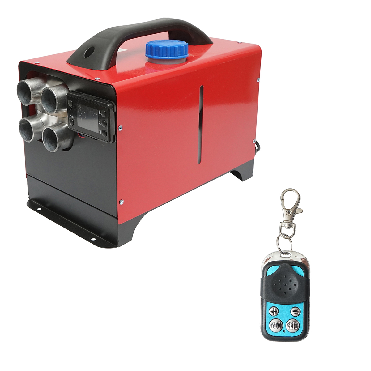 Sirocou, incalzitor stationar portabil 12-24v/220V, 5KW, display LCD, cu telecomanda si bujie Kyocera Breckner Germany
