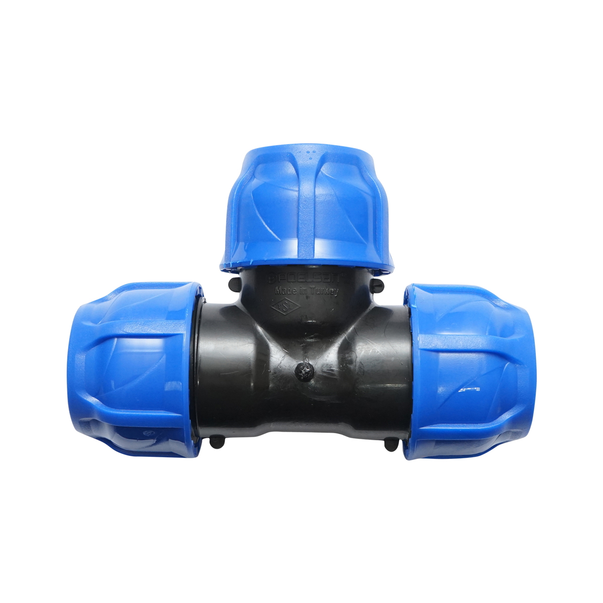 Teu compresiune egal D32x32x32mm max 16bar pentru sisteme irigatie PEHD