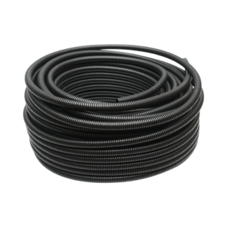 Tub flexibil copex 16mm fara fir, polietilena HDPE, 320N negru 50m/rola Longroad