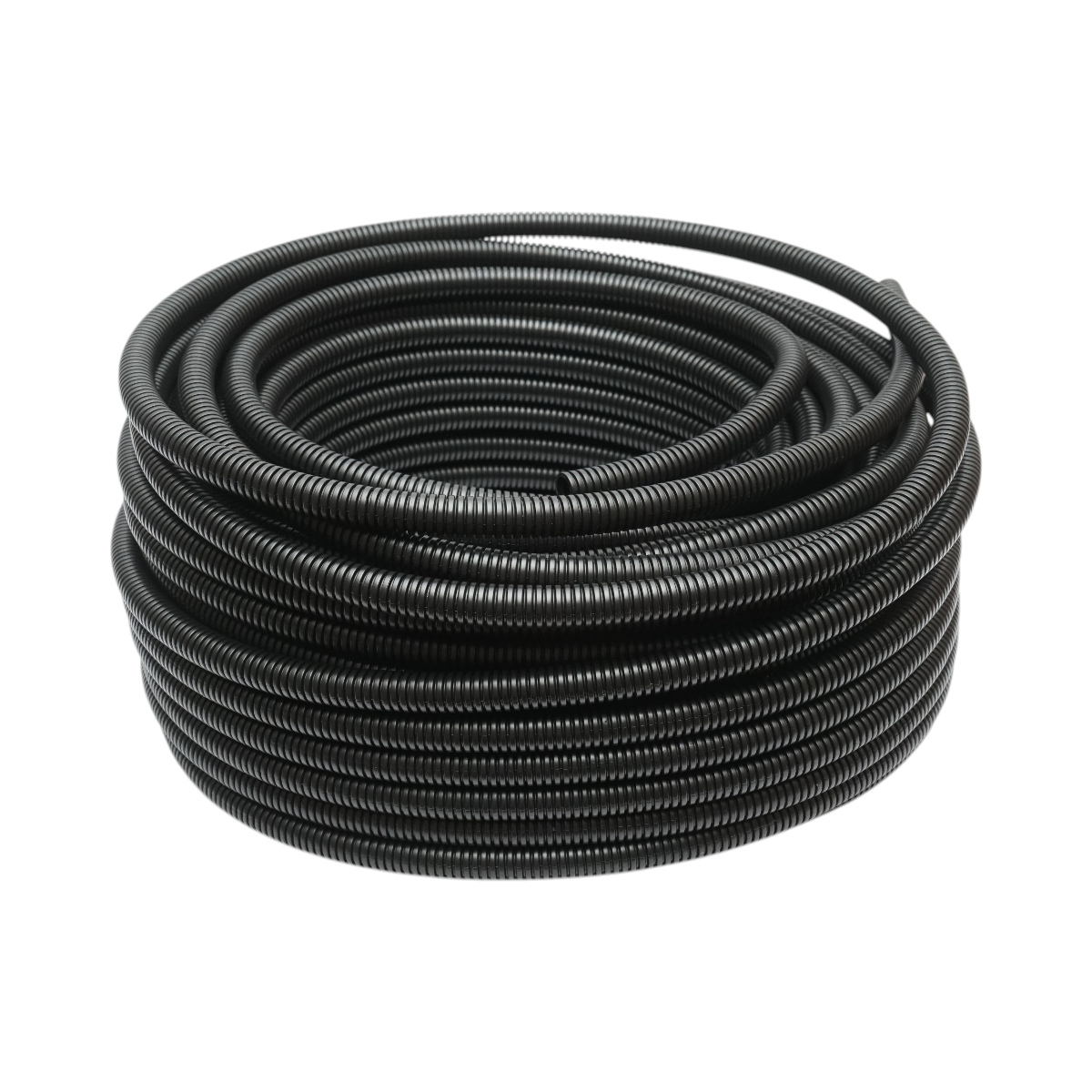 Tub flexibil copex 16mm fara fir, polietilena HDPE, 320N negru 50m/rola Longroad