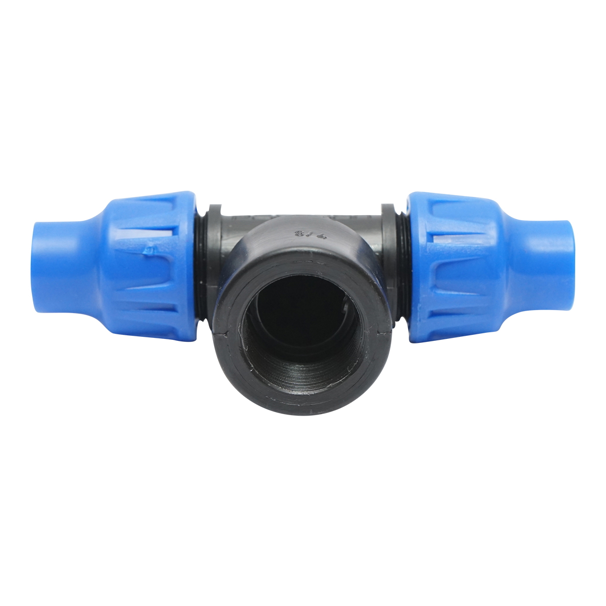 Teu compresiune D16mmx3/4 toll, PN10 cu filet interior pentru sisteme de irigatii