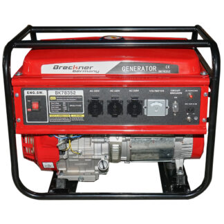 Generator electric 7.5kW/220V, motor pe benzina  17CP, pornire manuala Breckner Germany