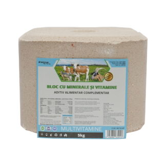 Bloc sare 5kg multivitamine pentru animale Breckner Germany