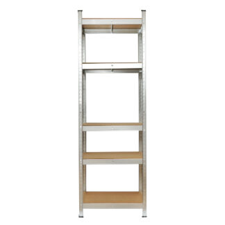 Raft metalic cu 5 polite MDF, 180x70x35cm, 175kg/polita, montaj fara suruburi Breckner Germany