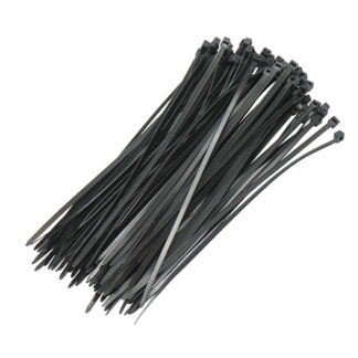 Faseta, colier plastic negru 3.6x200mm 100 buc/set Breckner Germany
