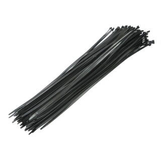 Faseta colier plastic negru 9x900mm 100 buc/set Breckner Germany