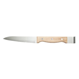 Cutit inox cu maner din lemn si dlta pentru descapacit 300mm