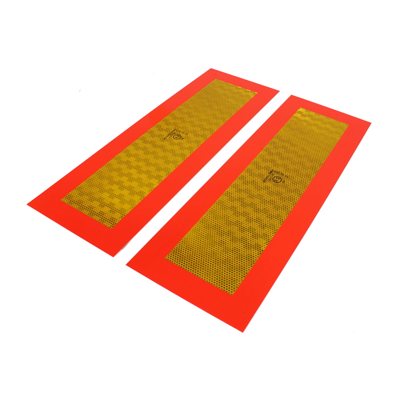 Tabla reflectorizanta dreptunghiulara pentru remorca /set 595x195mm