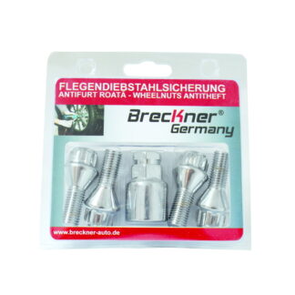 Set 4 prezoane antifurt roti cu cheie speciala pentru Dacia M12X1.5X23mm conic I3