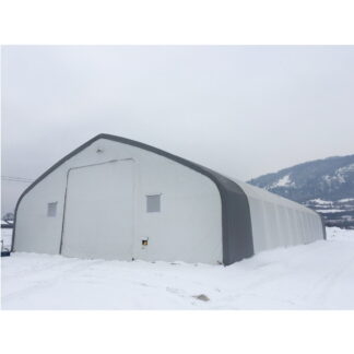 Hala depozitare industriala din PVC,  latime 9.15m, lungime 26m, inaltime 4.5m cu structura de rezistenta metalica