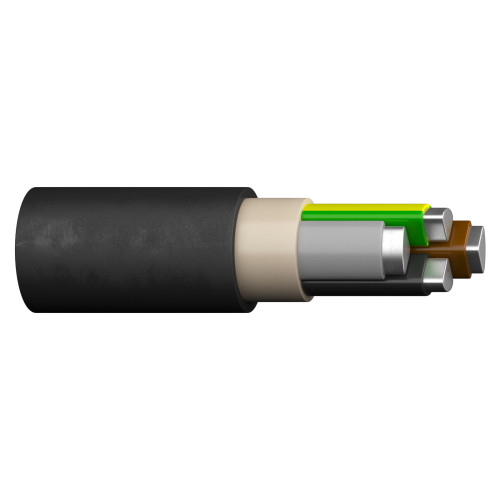 Cablu electric aluminiu 3x240+1x120mm2 SLPE, PVC, 0.6, 1KV rola 800m