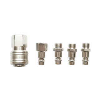 Set 5 cuple rapide 1/4 pentru furtunuri aer comprimat si scule pneumatice