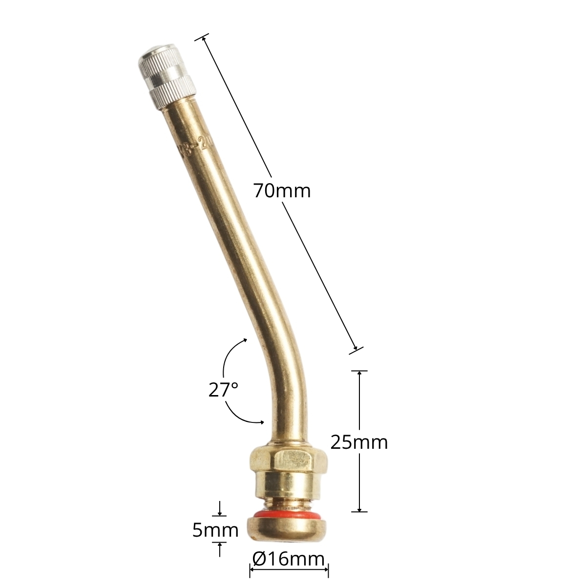 Valva roata camion tubeless 95mm V3-20-12
