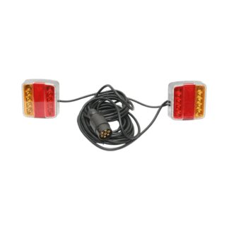 Set lampi LED magnetice 12V pentru remorca, fisa 7 pini, cablu stopuri 2.5m, cablu fisa 7.5m Breckner Germany