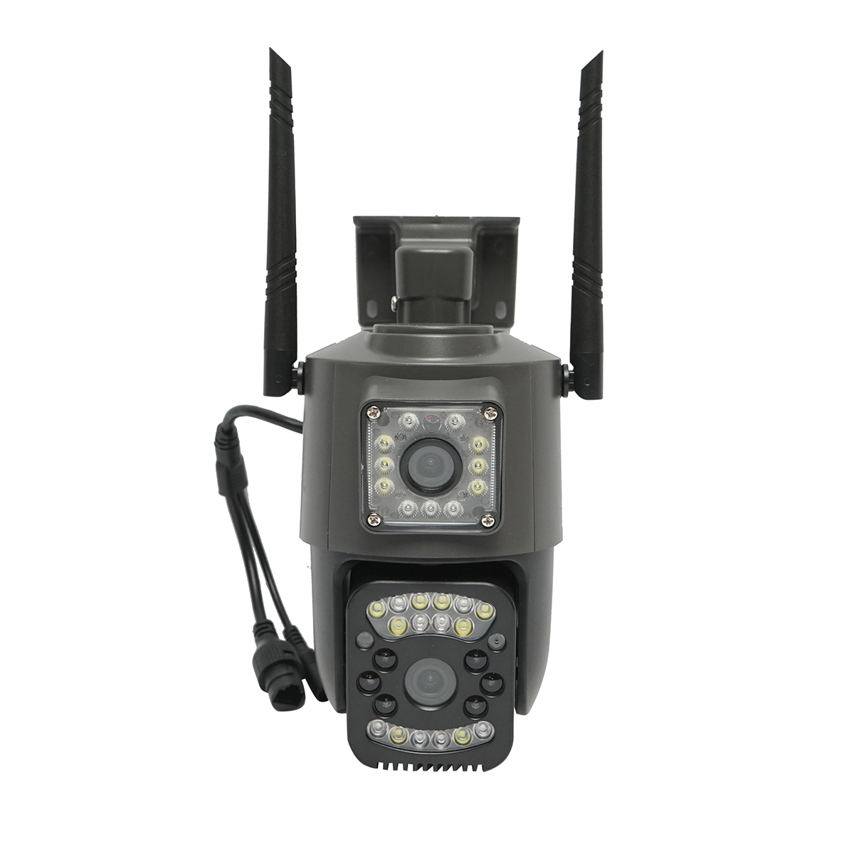 Camera de supraveghere lentila duala 4G, P2P 1080P, PTZ cu senzor de miscare, detectie umana si aplicatie V380 Pro