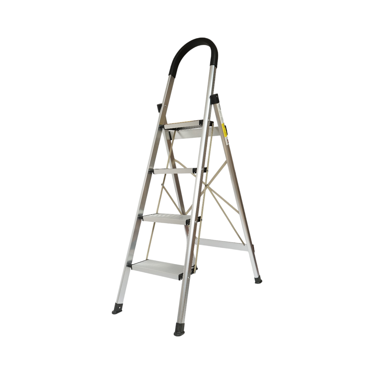 Scara aluminiu pliabila, 4 trepte antiderapante, inaltime 143cm, sarcina maxima 150Kg Crownman