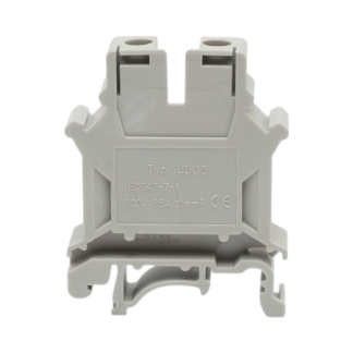Clema de sir pe sina DIN 16mm² 85A 800V gri UK16N Longroad