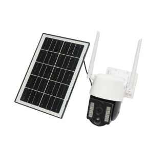 Camera supraveghere 3MP, 4G rotativa cu panou solar 5W, PTZ, 1080P, senzor miscare, night vision, aplicatie V380 Pro