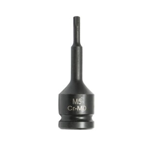 Cheie tubulara de impact spline M5, 78mm, patrat 1/2 inch Cr-Mo