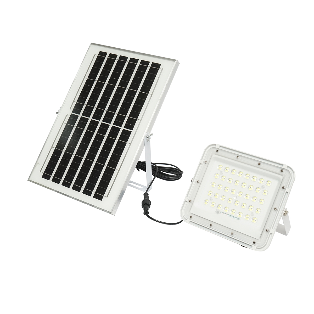 Proiector LED 60W cu panou solar 10W, baterie Li-ion 6000mAh si telecomanda IP66 Breckner Germany