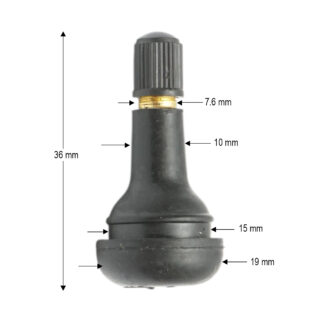 Valva roata tubeless 36mm TR412