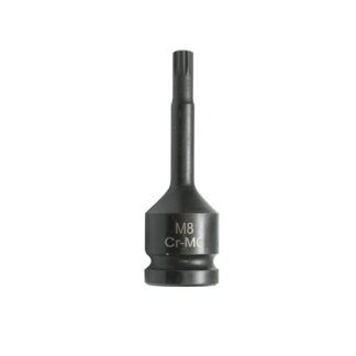 Cheie tubulara de impact spline M8, 78mm, patrat 1/2 inch Cr-Mo