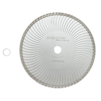 Disc diamantat continuu 230x3mm taiere umeda/uscata pentru beton si ceramica Breckner Germany