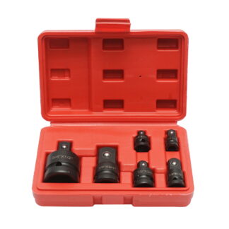 Trusa 6 adaptoare antrenor clichet tubulare de impact cu patrat 1/4, 3/8, 1/2, 3/4 inch